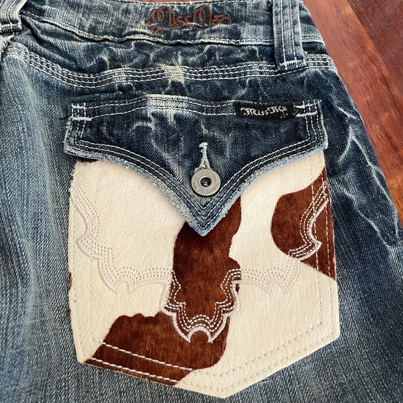 Miss Me Blue Jeans Cowhide - Picture 12 of 13